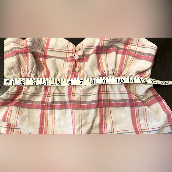 Vintage Y2K pink plaid spaghetti strap top, size m/l - Picture 6 of 7